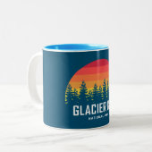 Glacier Bay National Park Zweifarbige Tasse (Vorderseite Links)