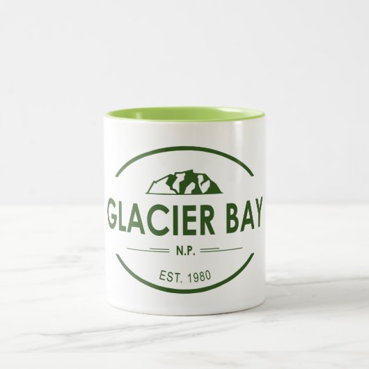 Glacier Bay National Park Zweifarbige Tasse (Mittel)