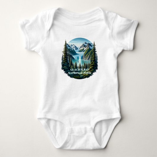 Glacier Bay Nationalpark Alaska Baby Strampler (Vorderseite)