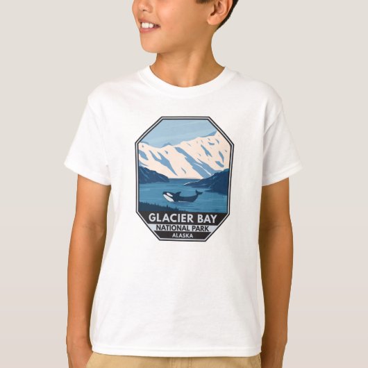 Glacier Bay Nationalpark Alaska Kunst, Dichtung un T-Shirt (Vorderseite)