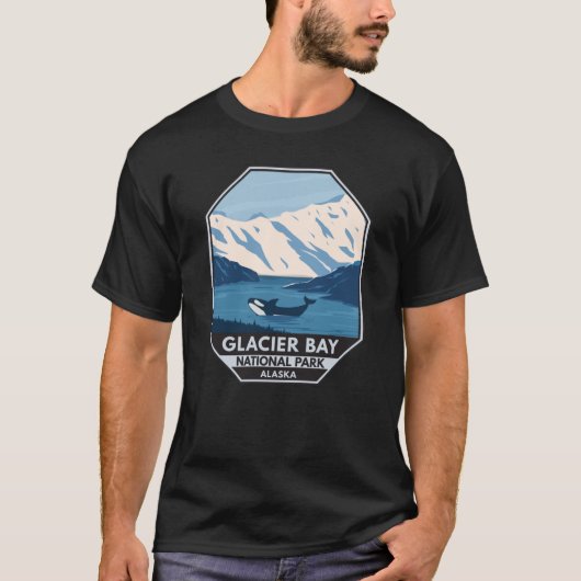 Glacier Bay Nationalpark Alaska Kunst, Dichtung un T-Shirt (Vorderseite)