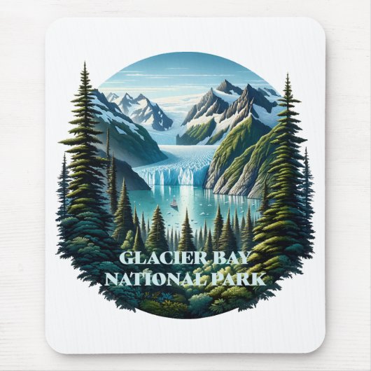 Glacier Bay Nationalpark Alaska Mousepad (Vorne)