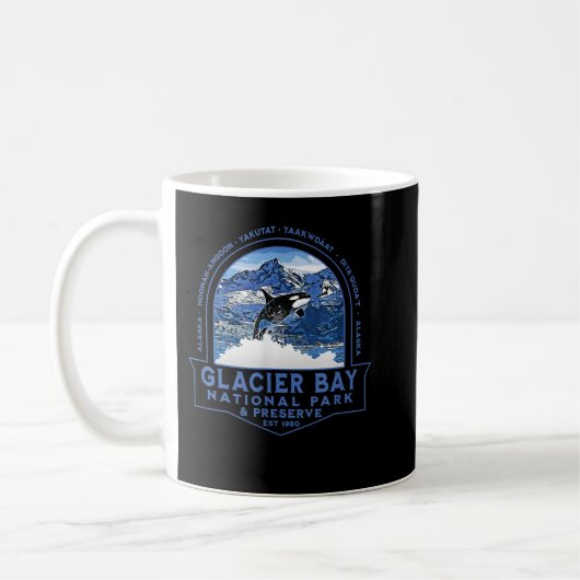 Glacier Bay Nationalpark Alaska Orca Kaffeetasse (Links)