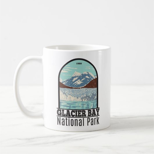 Glacier Bay Nationalpark Alaska Vintag Kaffeetasse (Links)