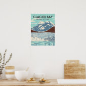 Glacier Bay Nationalpark Alaska Vintag Poster (Küche)