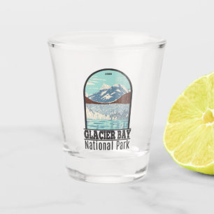 Glacier Bay Nationalpark Alaska Vintag Schnapsglas