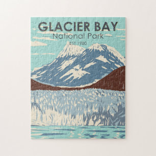 Glacier Bay Nationalpark Alaska Vintage Puzzle
