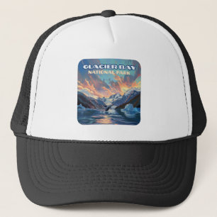 Glacier Bay Nationalpark Alaska Wal Vintage Truckerkappe