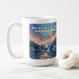 Glacier Bay Nationalpark Alaska Whale Vintag Kaffeetasse