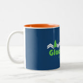 Glacier Bay Nationalpark Retro Zweifarbige Tasse (Links)