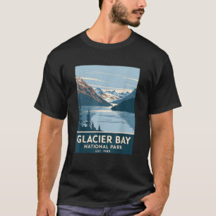 Glacier Bay Nationalpark Vintage Camping Wandern M T-Shirt