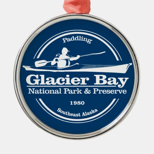 Glacier Bay NP (SK) Ornament Aus Metall (Vorne)
