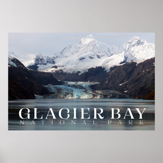 Glacier Bay Poster, Alaska Print Poster (Vorne)