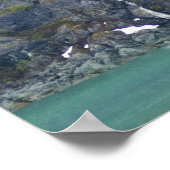 Glacier Bay Wasserfall Poster (Ecke)