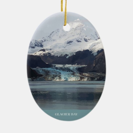 Glacier Bay Weihnachtsbaum Ornament (Hinten)