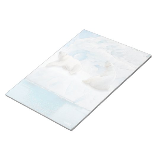 Glacier Bears - 11" x 8,5" Notepad Notizblock (angewinkelt)