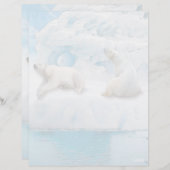 Glacier Bears - 8,5" x 11" Stationierblech (Vorne/Hinten)