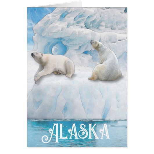 Glacier Bears Alaska - 5" x 7" Art Card (Vorne)