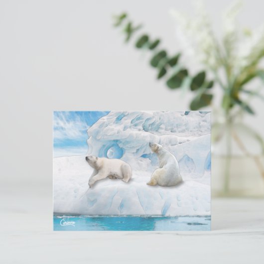 Glacier Bears - Postkarte (Stehend Vorderseite)