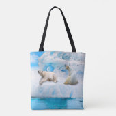 Glacier Bears - Tote Bag Tasche (Rückseite)