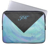 Glacier Blue Monogram Laptopschutzhülle (Vorderseite)