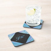 Glacier Blue Monogram Untersetzer (Rechte Seite)