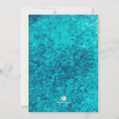 Glacier Blue Religiöse Einladung (Rückseite)