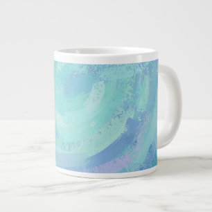 Glacier Blue Textured Jumbo-Tasse