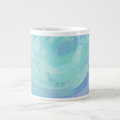 Glacier Blue Textured Jumbo-Tasse (Vorderseite)