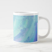 Glacier Blue Textured Jumbo-Tasse (Rechts)