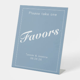 Glacier Blue White Minimalistische Gastgeschenk Ho Sockelschild