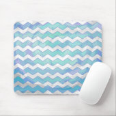 Glacier Blue Zickzack Pattern Mousepad (Mit Mouse)