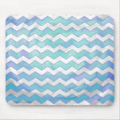 Glacier Blue Zickzack Pattern Mousepad (Vorne)