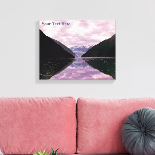 Glacier Fjord Leinwanddruck (Insitu (Wohnzimmer))