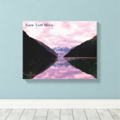 Glacier Fjord Leinwanddruck (Insitu (Holzboden))