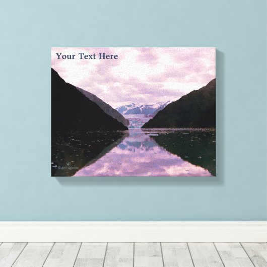 Glacier Fjord Leinwanddruck (Insitu (Holzboden))