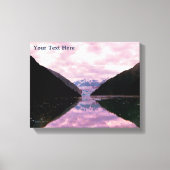 Glacier Fjord Leinwanddruck (Vorderseite)