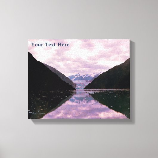 Glacier Fjord Leinwanddruck (Vorderseite)