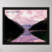 Glacier Fjord Poster (Vorne)