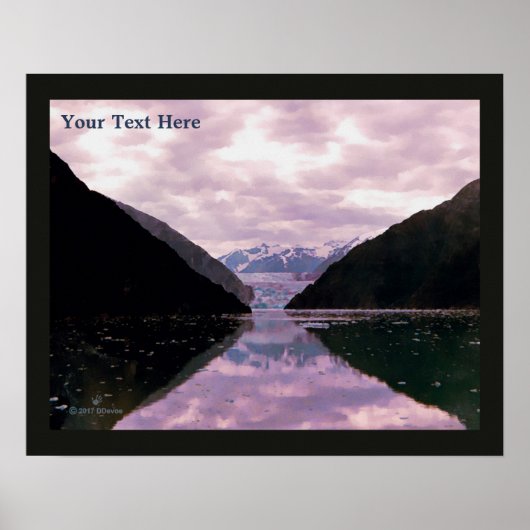 Glacier Fjord Poster (Vorne)