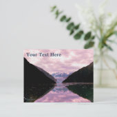 Glacier Fjord Postkarte (Stehend Vorderseite)