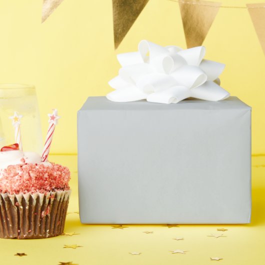 Glacier Gray Glossy Geschenkpapier (Geburtstagsparty)