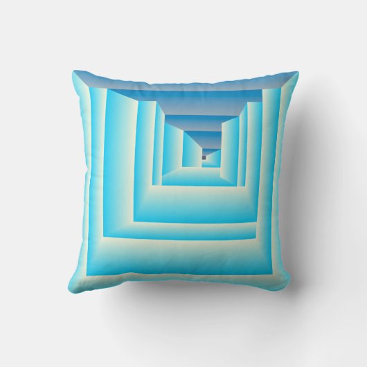 Glacier Ice Blue Vanilla Tunnel Kissen (Rückseite)