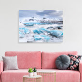 Glacier Ice landschaft, Island Leinwanddruck (Insitu (Wohnzimmer))