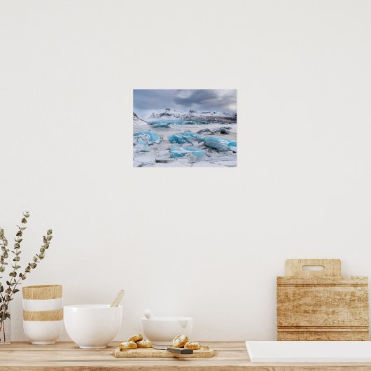 Glacier Ice landschaft, Island Poster (Küche)