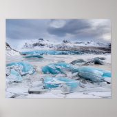 Glacier Ice landschaft, Island Poster (Vorne)
