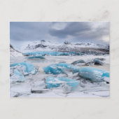 Glacier Ice landschaft, Island Postkarte (Vorderseite)