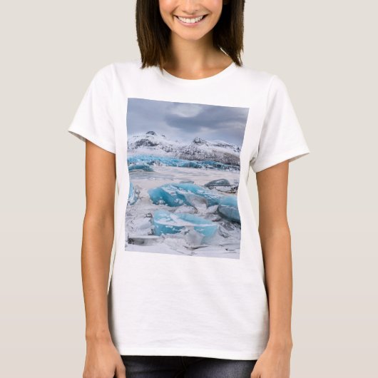 Glacier Ice landschaft, Island T-Shirt (Vorderseite)