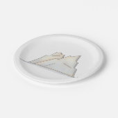 Glacier Iceberg Pappteller (Schrägansicht)