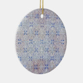Glacier Lace — Delicate Snowflake Pattern Keramik Ornament (Rechts)